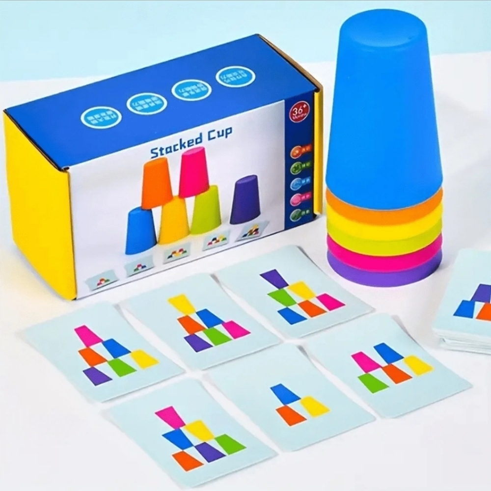 1 Set Stack Cups Educational Toy